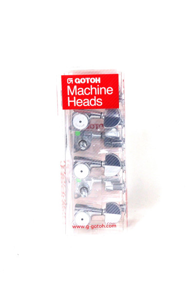 Gotoh SG381-HAPM-20-C-L3+R3 Колки для гитары 3+3, локовые, хром