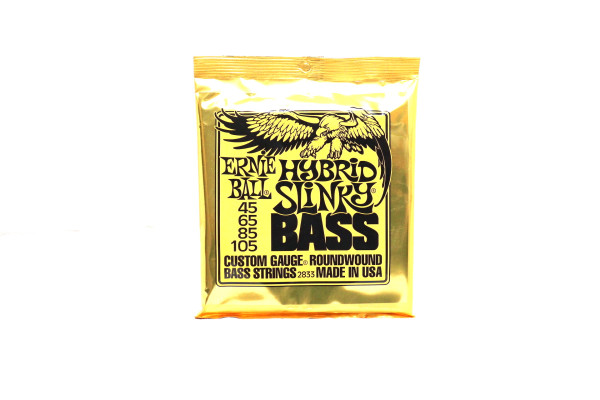 ERNIE BALL 2833 45-105 NICKEL WOUND SLINKY HYBRID комплект струн для бас гитары 