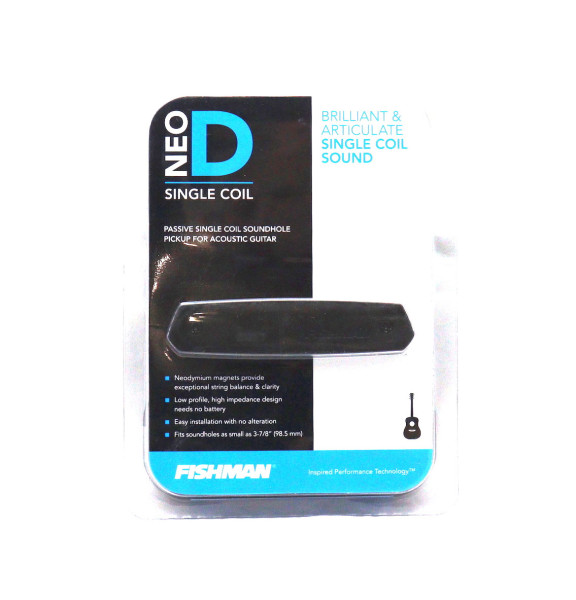 Fishman PRO-NEO-D01 Neo-D Гитарный магнитный звукосниматель, сингл, черный